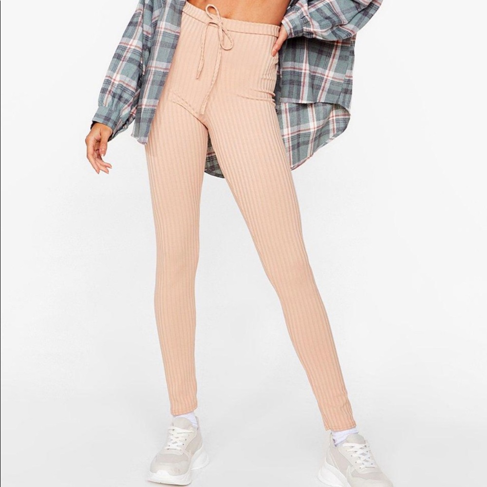 nasty gal ribbed skinny lounge pants - NWT